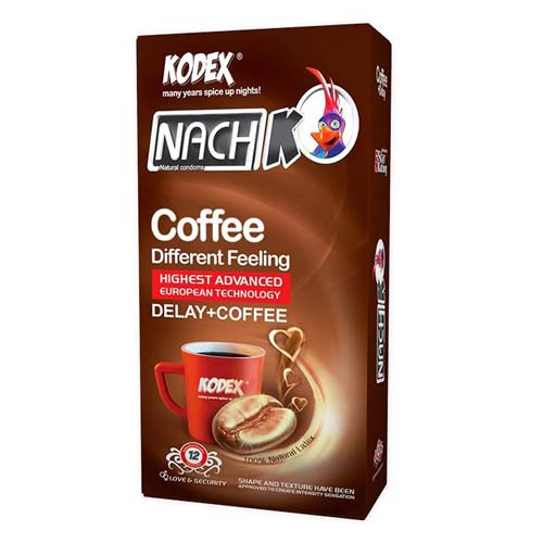 کاندوم کدکس مدل Coffee بسته 12 عددی Kodex Coffee Condom 12PSC